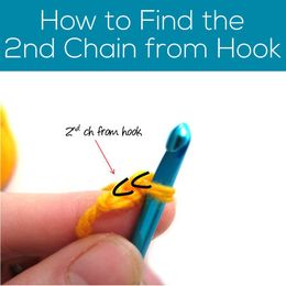 Where do you insert your hook for '2nd ch from hook'?