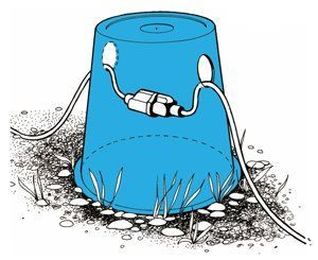 Protect the Outdoor RV Power Cord with the Upside-Down Bucket Mod