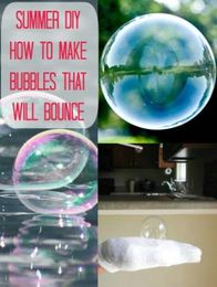 How to make Bubbles that bounce