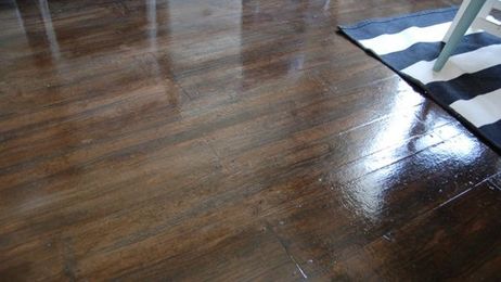 Turn Brown Paper into a Realistic-Looking Faux Wood Floor