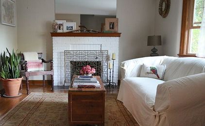 Room Refresh: Lighten Up a Living Room with a Painted Fireplace