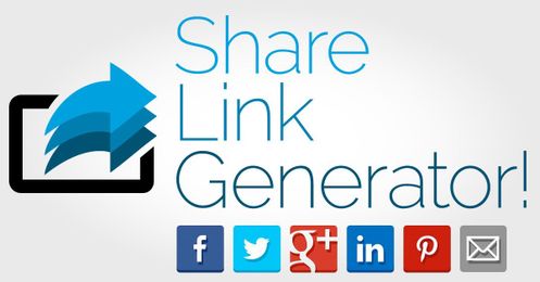 Share Link Generator: Facebook, Twitter, Google Plus, LinkedIn, Pinterest, and Email