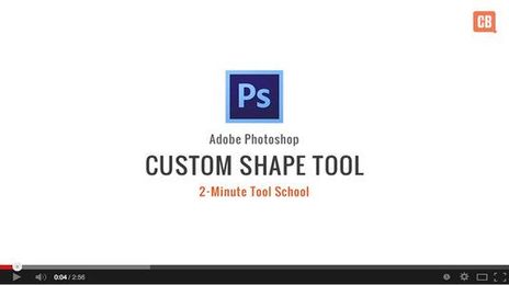 How to use the Custom Shape Tool in Photoshop
