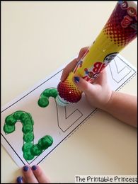 Kindergarten Math Centers {Using Bingo Dabbers}