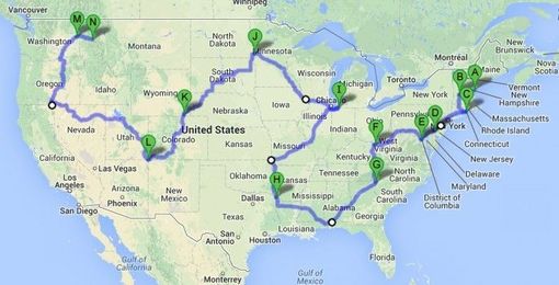How to drive through all 48 of the contiguous United States in 113 hours