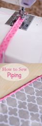 How to Make Piping to Sew With