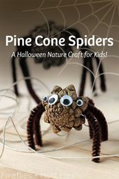 How to Make Pine Cone Spiders