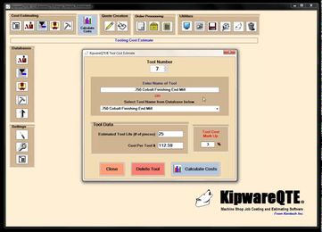 Estimating Software For Machine Shops
