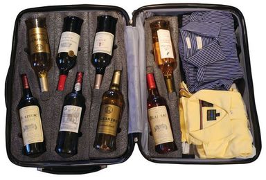 Trackable Wine Suitcases : Wine suitcase