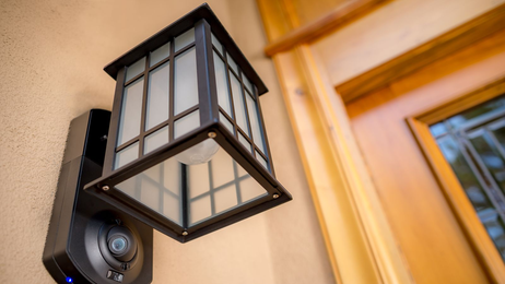 Kuna is a light fixture that doubles as a home security system