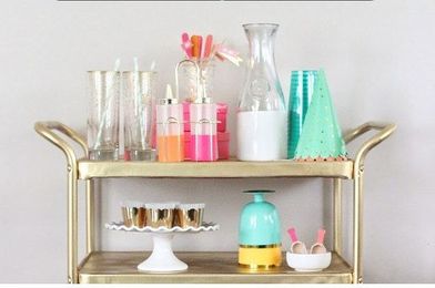 25 Awesomely Creative Ways To Use A Bar Cart