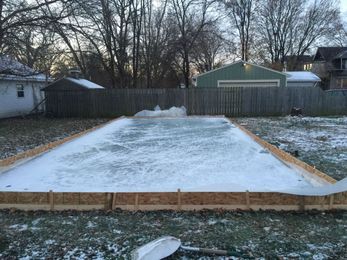 DIY Backyard Ice Rink
