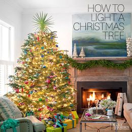 How to Put Lights on a Christmas Tree 