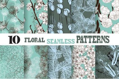 Download Instantly 10 free seamless patterns