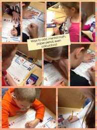 Ways to add..mental math, paper pencil, even calculators!!