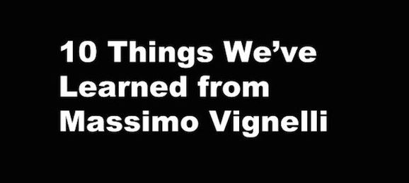 10 Design And Life Lessons To Learn From Massimo Vignelli