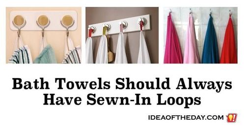 Bath Towels Should Always Have Sewn-In Loops