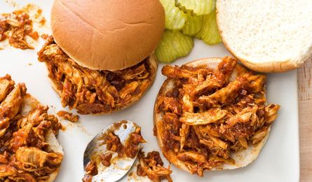 Healthy Slow Cooker: Sweet and Tangy Pulled Chicken