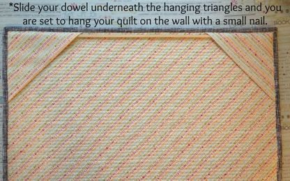 How to Hang a Small Wall or Mini Quilt