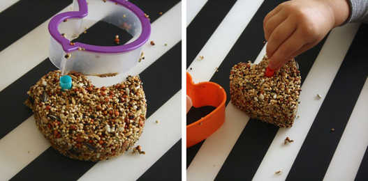 Winter Craft for Kids: Cookie Cutter Bird Feeders