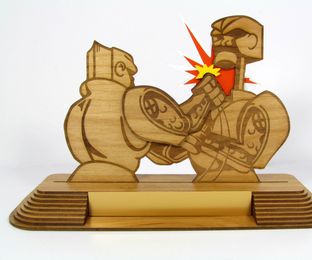 Creating a Multi-Layered Trophy With a Laser