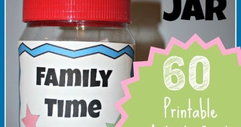How to Make a Family Time Jar + 60 Free Printable Activity Cards Included