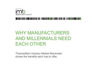 The Future of Manufacturing Jobs and How Millennials Apply