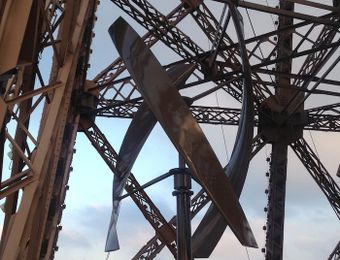 Custom-Painted Micro Wind Turbines For The Eiffel Tower