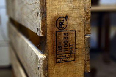 Lowly wooden pallets become stylish furniture