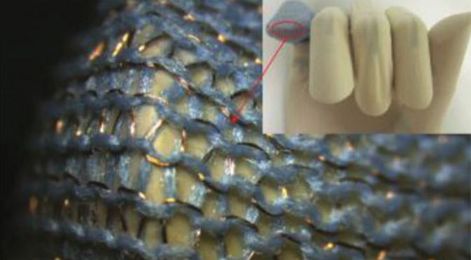 Fabric circuit boards can be stretched, washed, and shot
