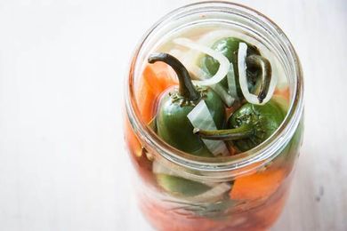 Pickled Carrots and Jalapeños
