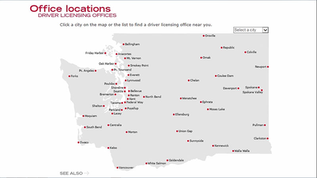 Great tool for finding a driver licensing office near you