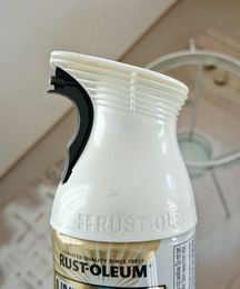 How to Make Over a Vintage Metal Table with Rust-Oleum Pearl Paint