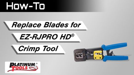 How-To: Replace Blades for EZ-RJPRO HD™ Crimp Tool