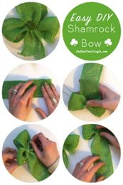Tutorial: Easy Shamrock Bow » Dollar Store Crafts