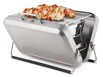 Travel light, eat well with the Briefcase Barbecue