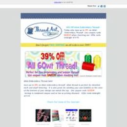 Save 39% on 60wt Embroidery Thread!!