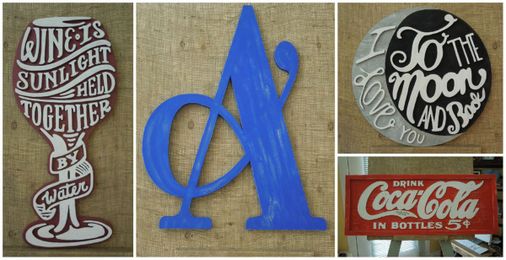 Signs From Recycled Pallet Wood