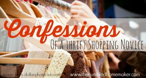 Confessions of a Thrift Shopping Novice