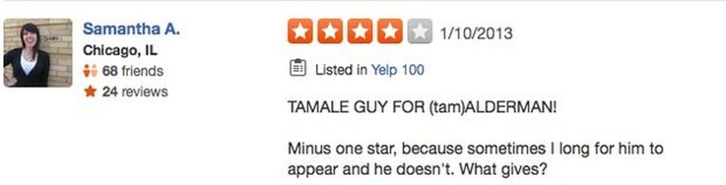 Is Running Into The Tamale Guy a Religious Experience? Yes, Yelpers Say