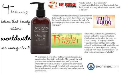 Beauty Bloggers Love Kona Tanning’s Gradual Tanner!