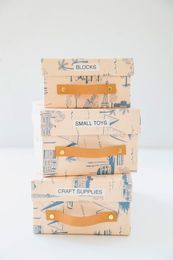 Organize With Recycled Shoe Boxes