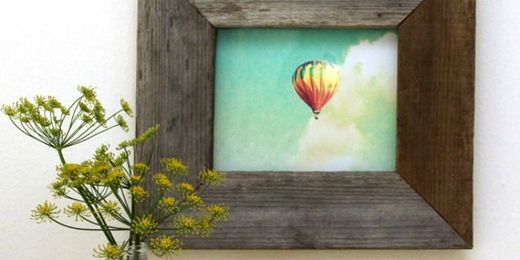 Easy Barn Wood Frame from An Old Picture Frame