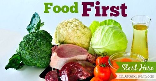 For better health: FOOD FIRST!