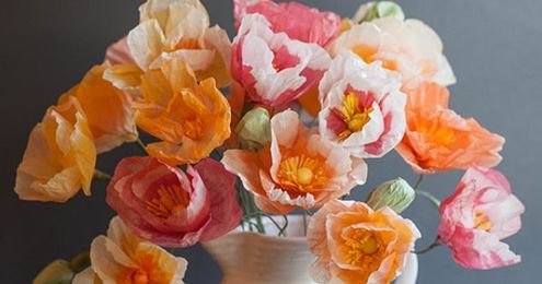 Make These Gorgeous Tissue Paper Poppies