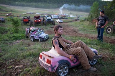 Life in plastic is fast with Extreme Barbie Jeep Racing