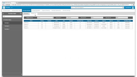 Rank and Prioritize Projects within a Portfolio with Sciforma