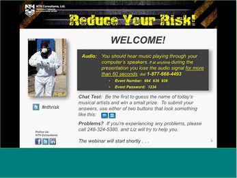 Reduce Your Risk! Environmental Health and Safety Management Systems