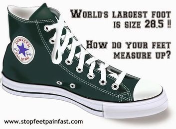And you thought YOUR feet were big? The record for the world’s largest feet b...