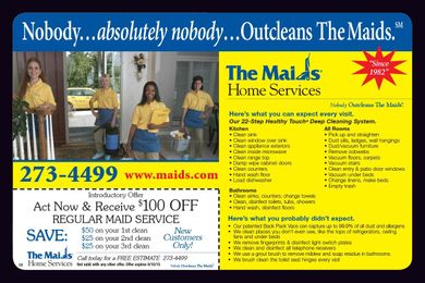The Maids Cleaning Service Coupons at Dollars and Sense